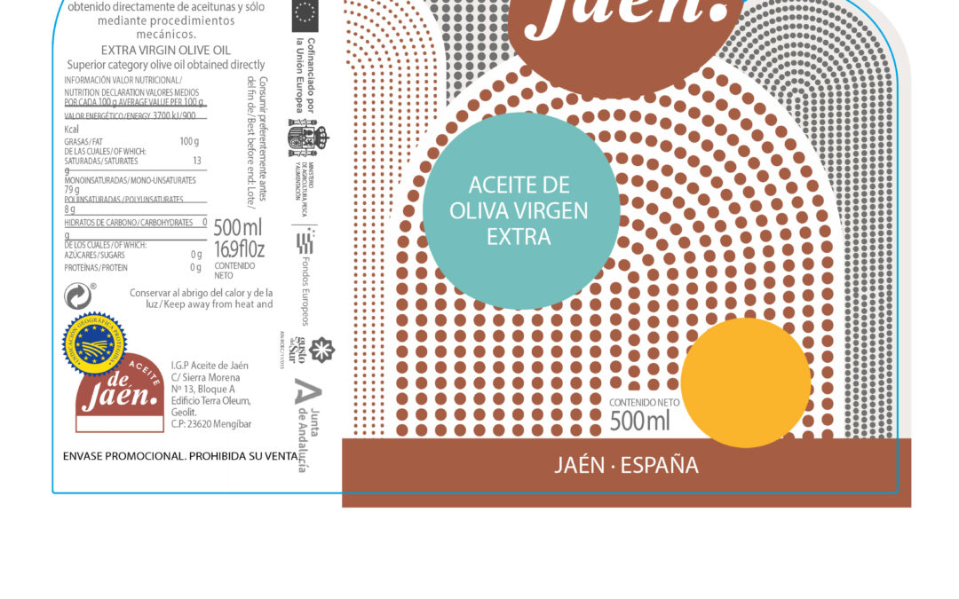 ETIQUETA IGP JAEN 500 ML