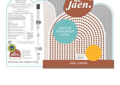 ETIQUETA IGP JAEN 500 ML